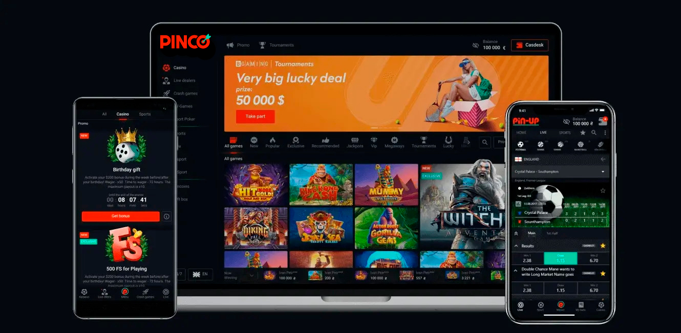 пинко казино Россия